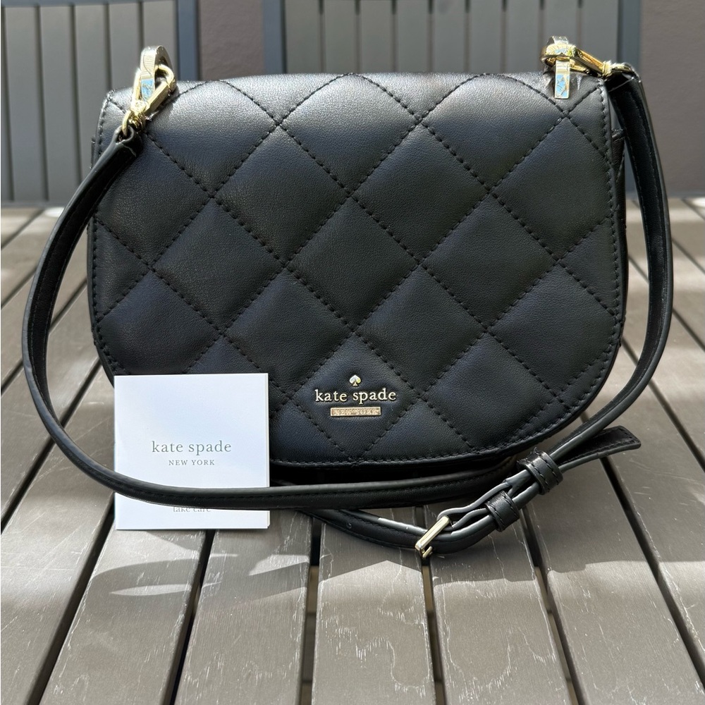 Kate Spade Quilted Black Crossbody Bag